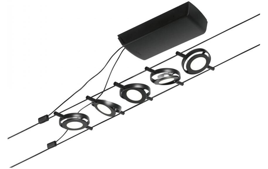 CorDuo LED Seilsystem RoundMac Basisset 5 x 200 lm<br>Schienenlichtschranke