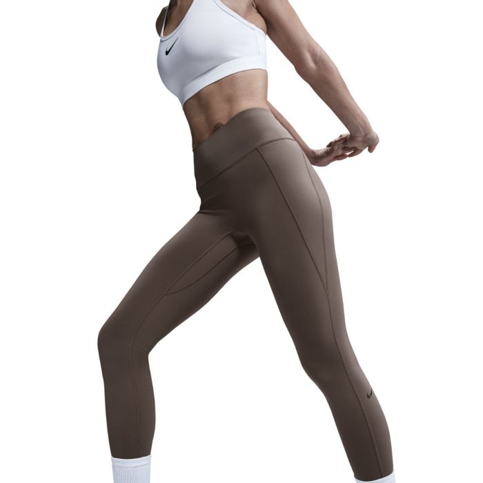 Nike Dame Lange tights Universa Dri-FIT Pocket Tights Brun