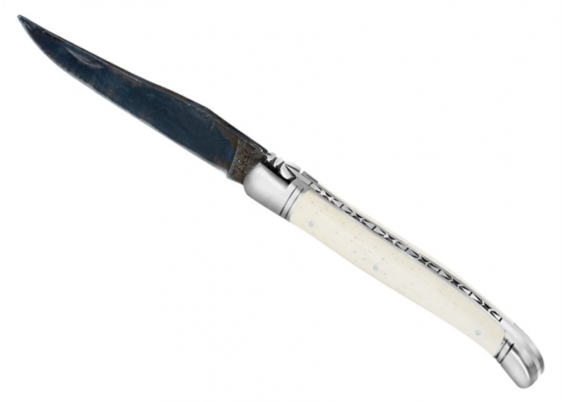 Couteau Laguiole avec un manche en Os et lame brute