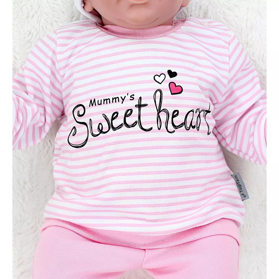TupTam Baby Mädchen Langarmshirt Babyhose Outfit 2teilig rosa