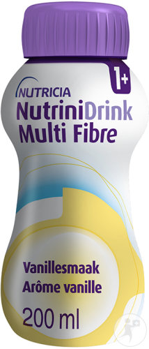 Nutricia NutriniDrink Multi Fibre Arôme Vanille Bouteille 200ml