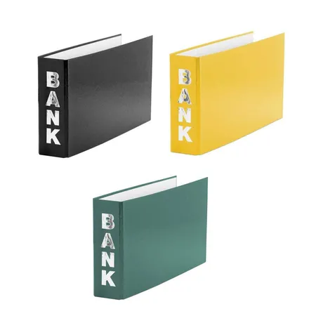 Livepac Office Bankordner für Kontoauszüge 140 x 250 mm, 3 Stück in 3 Farben