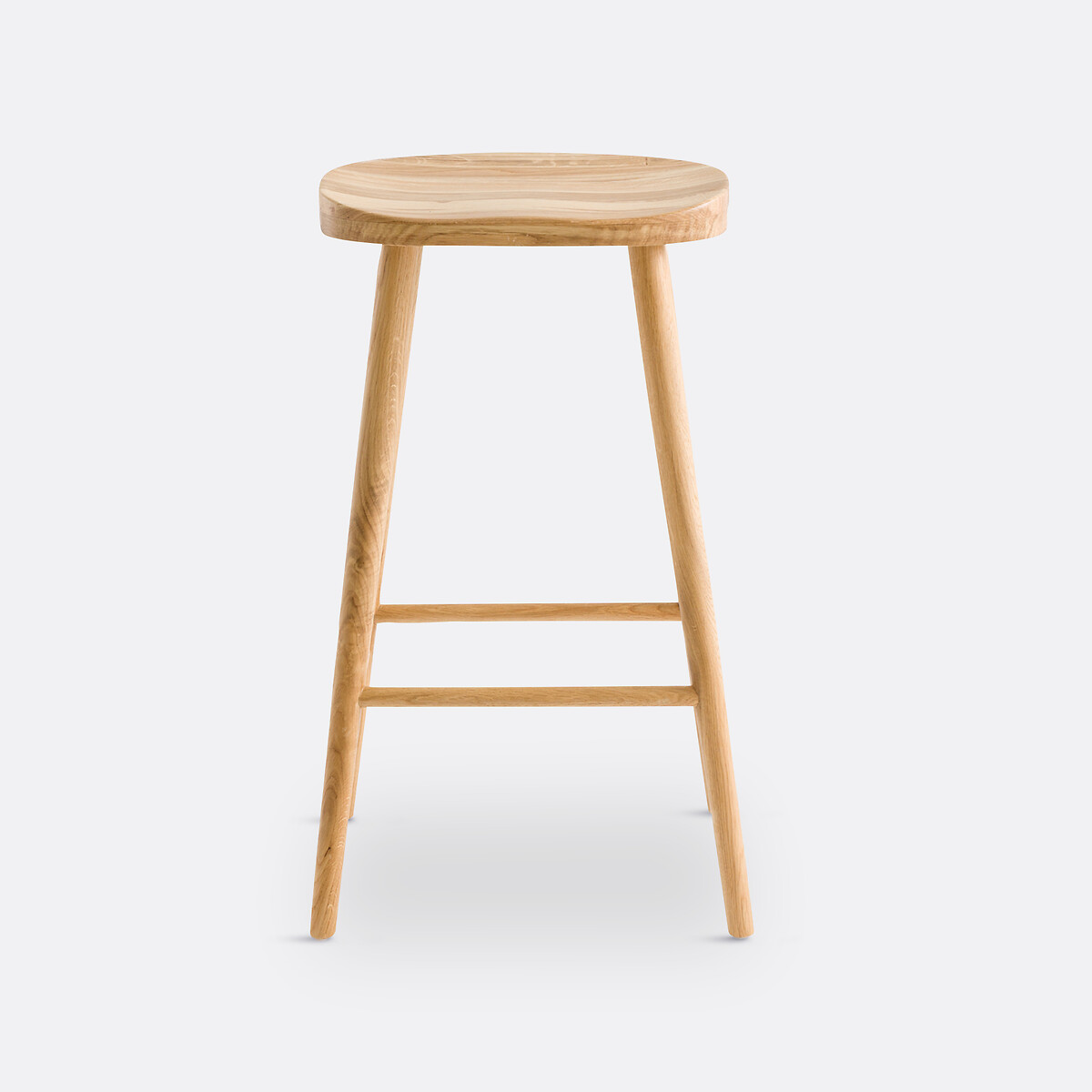 LA REDOUTE INTERIEURS<br>Banqueta de bar em carvalho maciço H68, Dragy