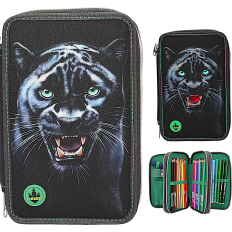 Adventure World Panther trippel penalhus m. LED