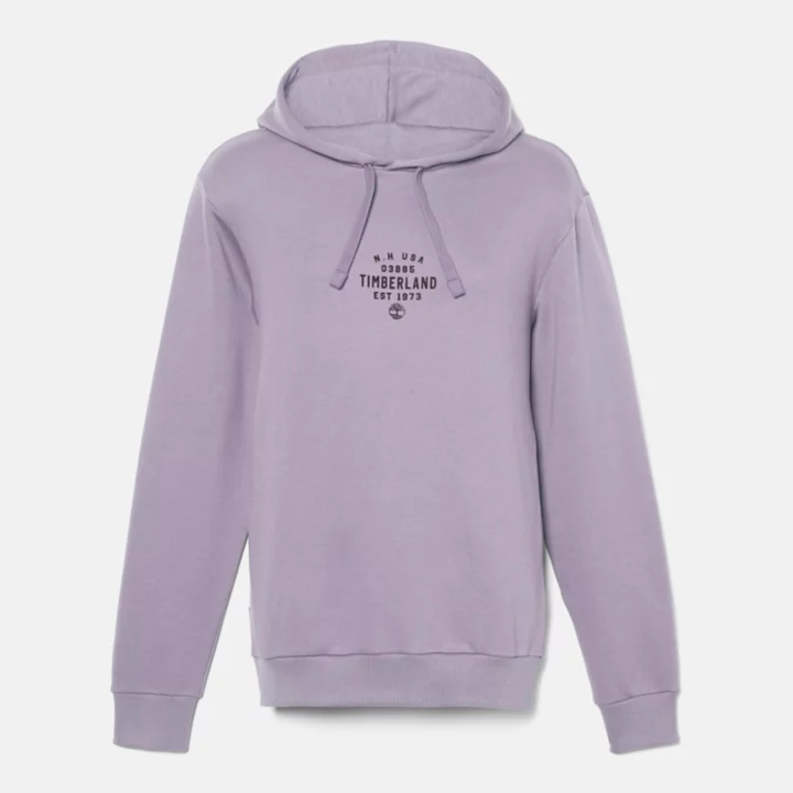 Sweat à capuche avec motif graphique unisexe en violet