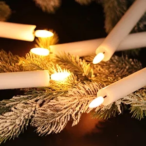 (2er Set) LED Stabkerzen Home Deko Stimmungsleuchte inkl. Fernbedienung (Batteriebetrieben) - Warmweiss