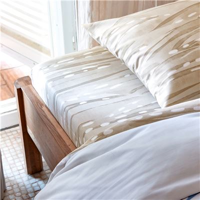 Linge de lit motif vagues graphiques - BECQUET CRÉATION