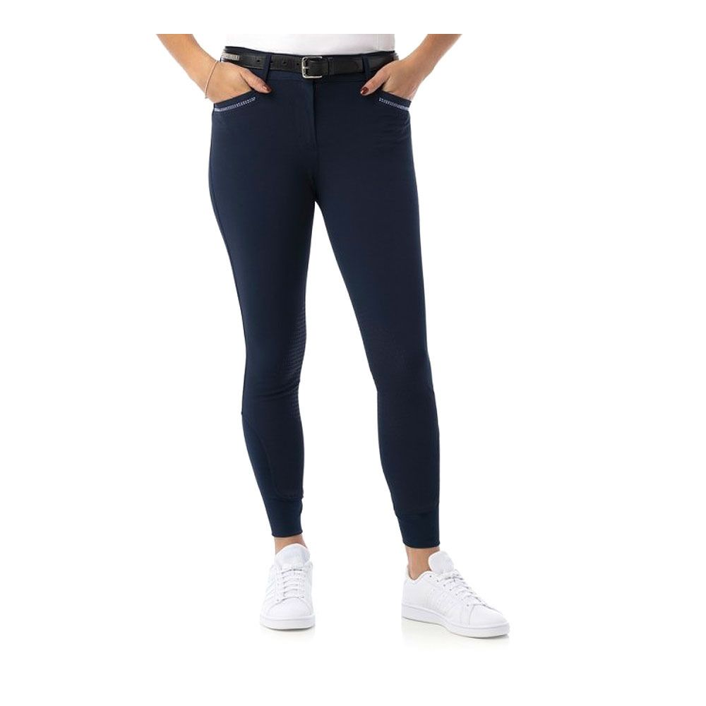 Equitheme GIZEL - Pantalon siliconé Femme marine
