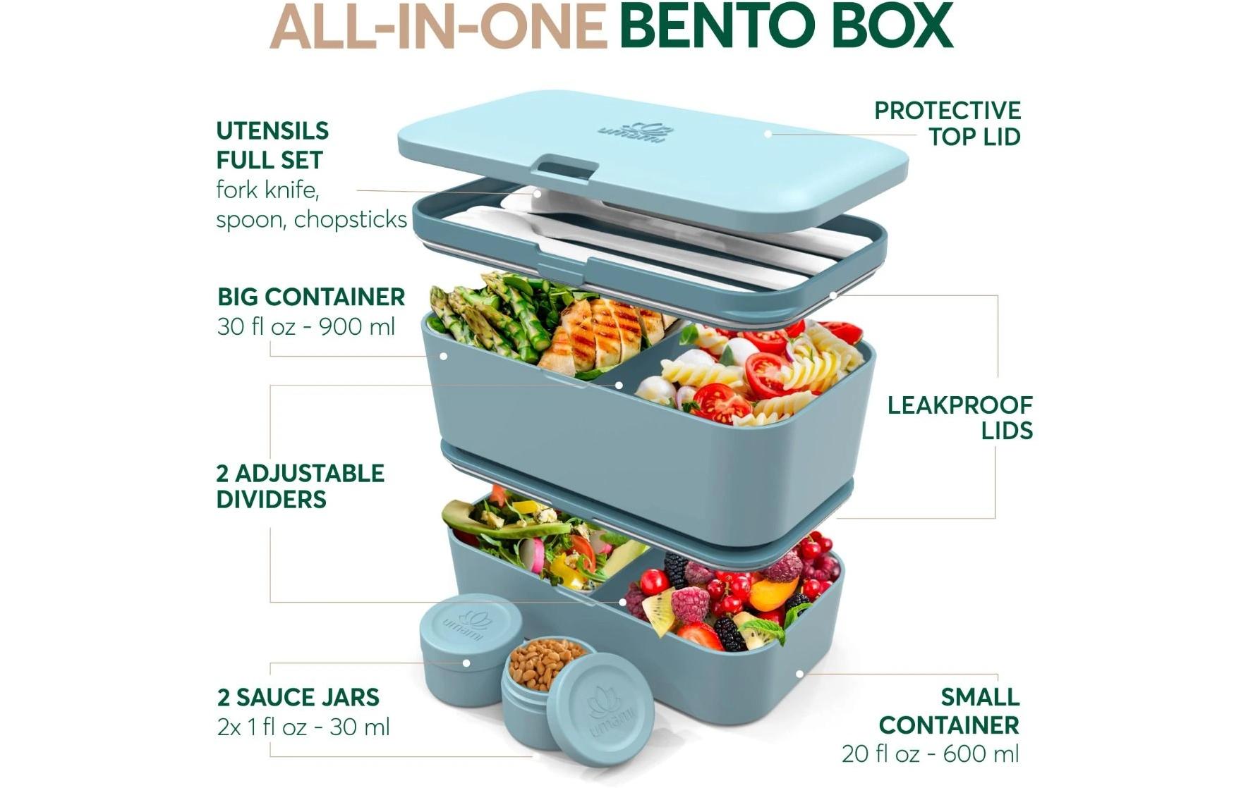 Lunchbox Nestable L Mint BluePraktische und nachhaltige Lunchbox
