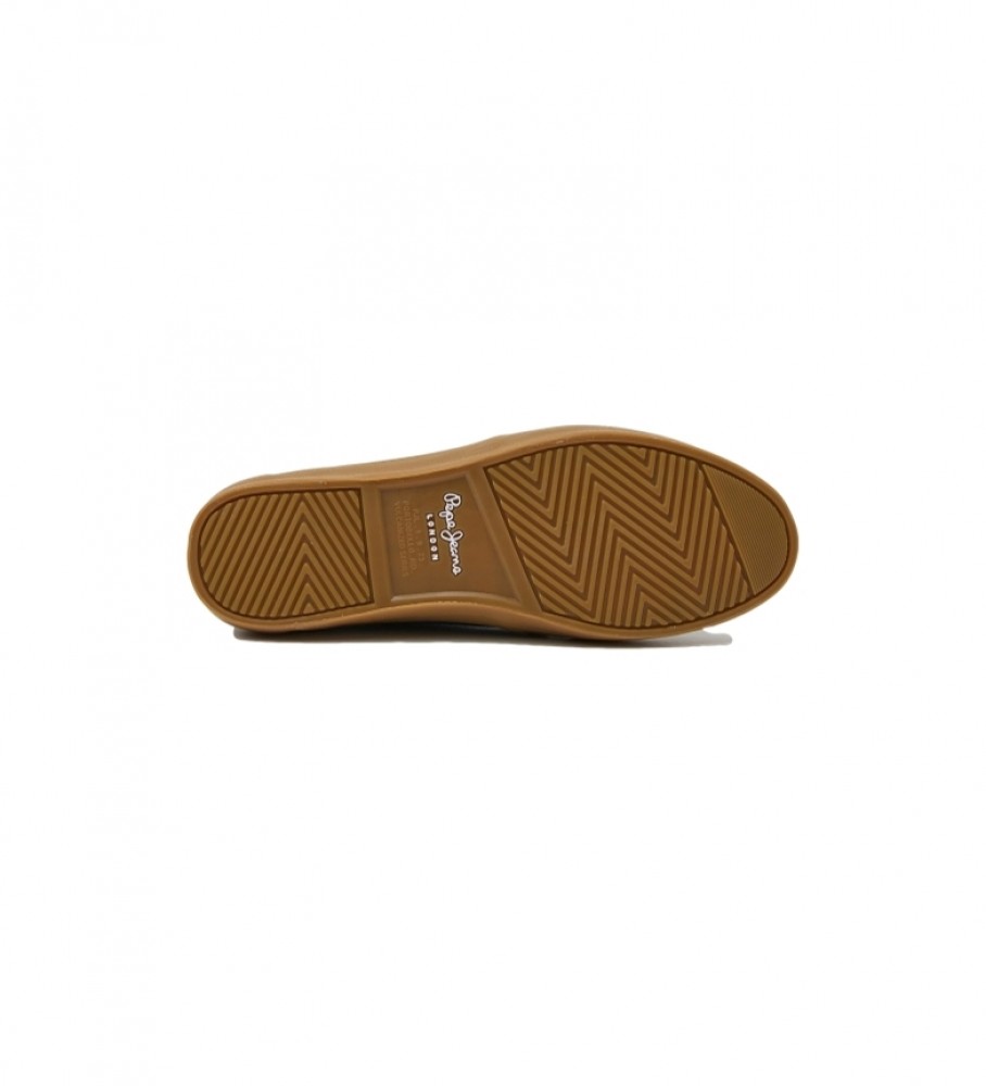 Tênis de couro azul marinho Pepe Jeans Colin