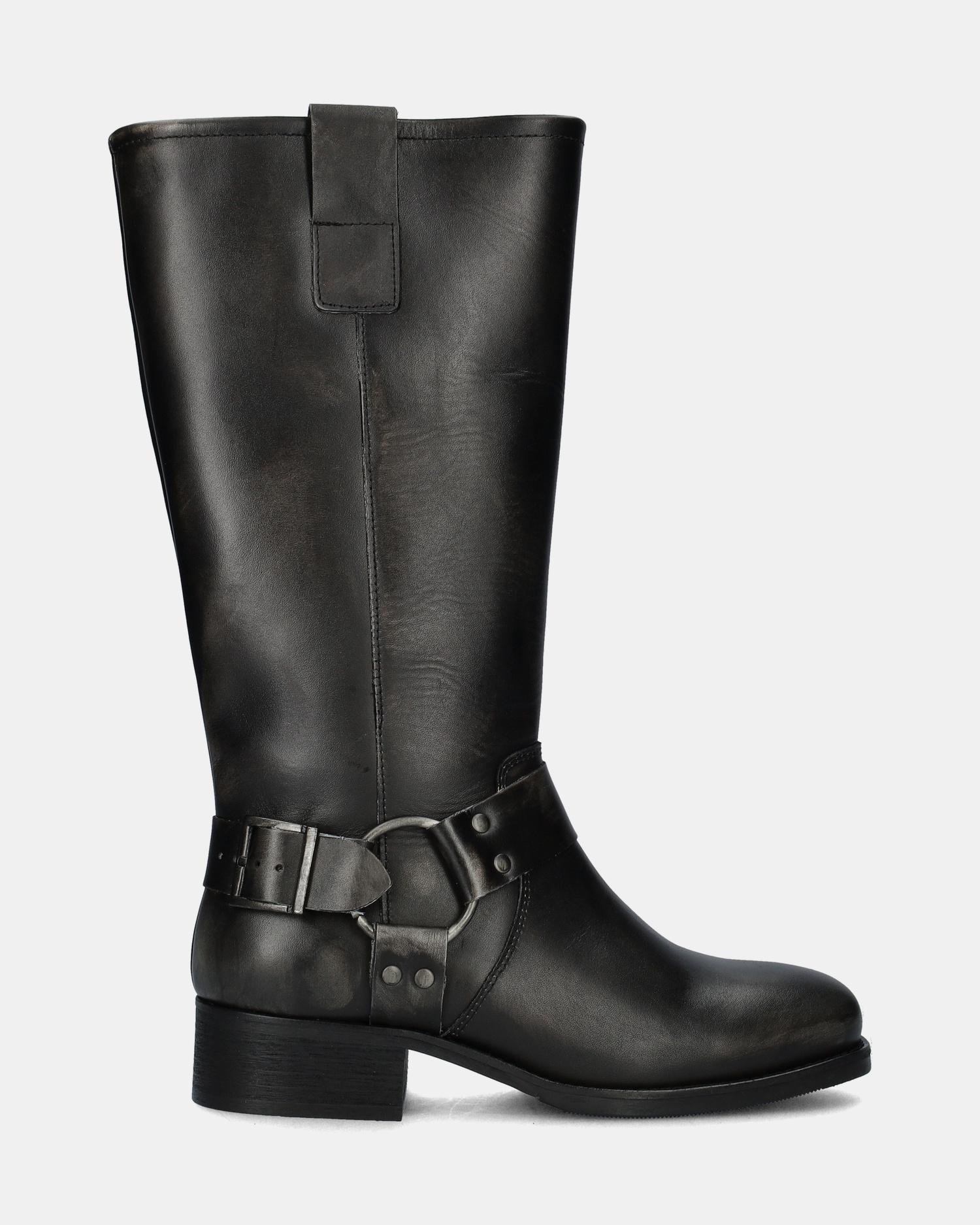 Nelson Bikerboots  - zwart