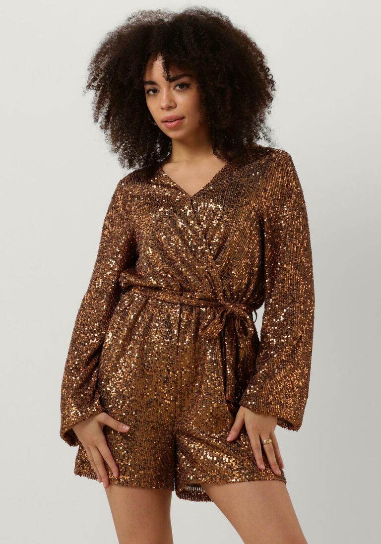 NOTRE-V bronzen notre-v  nv-bibi playsuit glitter