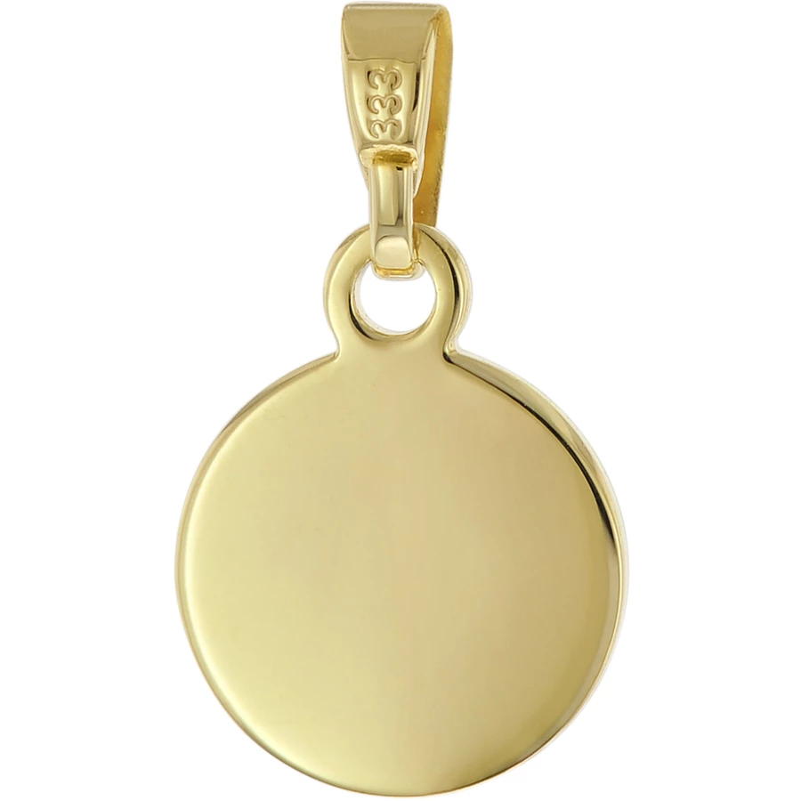 trendor Engel-Anhänger Gold 333 mit vergoldeter Silber-Kette für Kinder gold