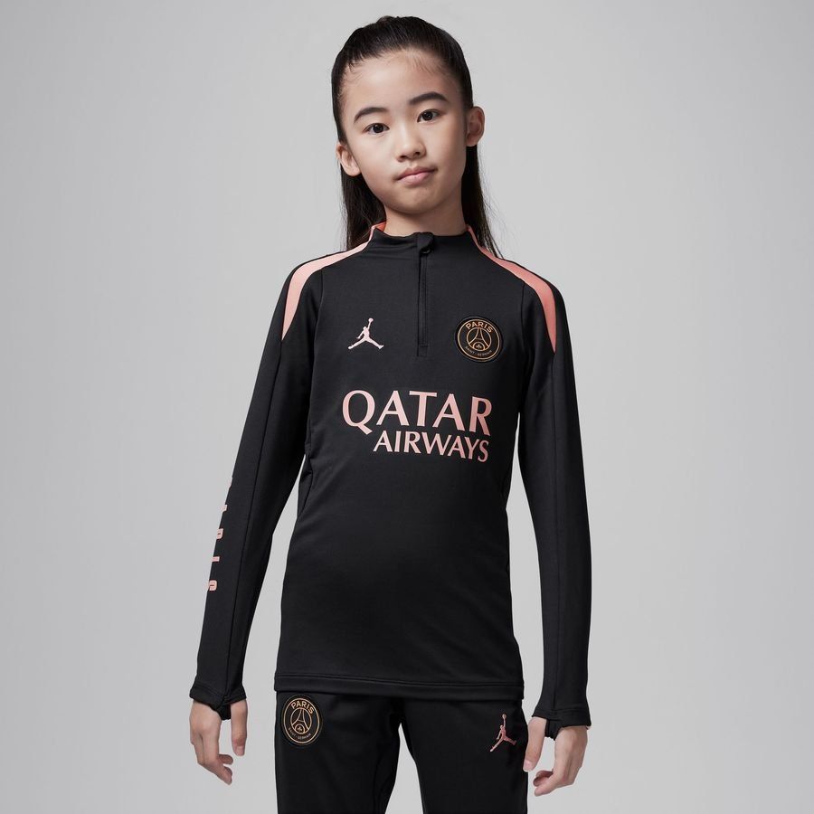Paris Saint-Germain Maillot d'Entraînement Dri-FIT Strike Drill 3ème - Noir/Rose Enfant
