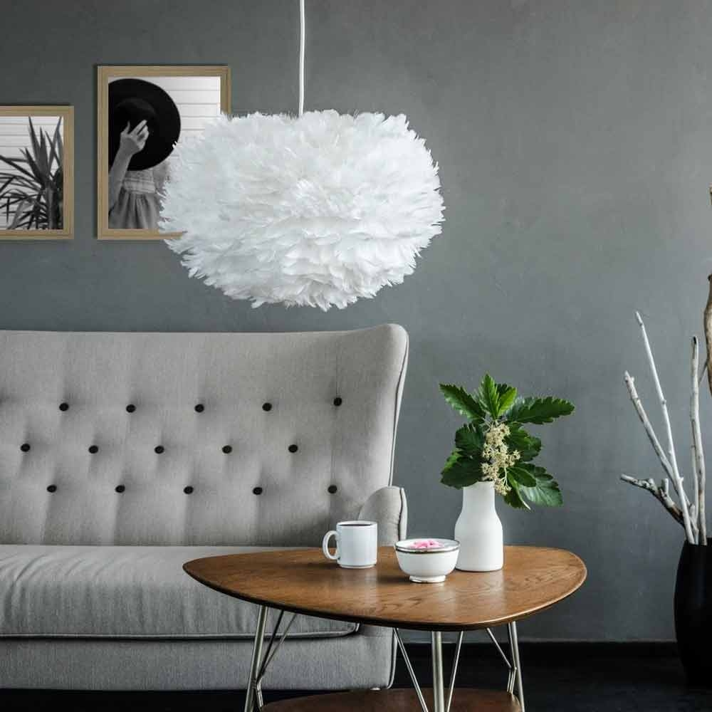 Hanglamp EOS Medium Ø45cm + Koordset wit Wit