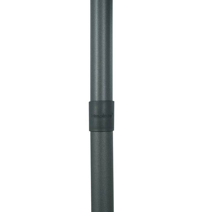 Parasol droit rond inclinable SOYA Vert olive / Graphite