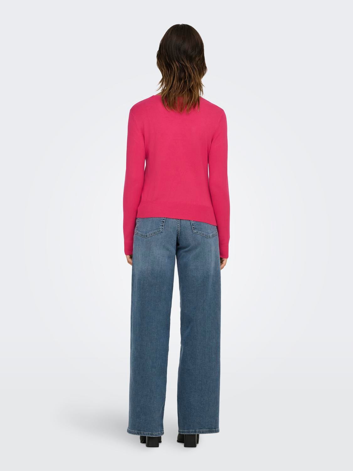 ONLVENICE Strickpullover Raspberry