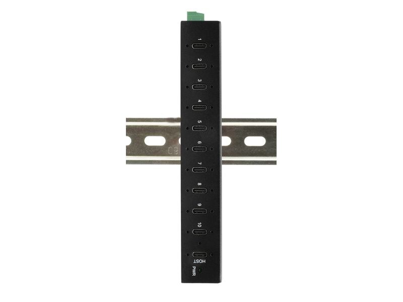 Exsys USB-Hub EX-12270HMS 79.5 W 10-Port USB 3.2 Gen 2 Metall Hub mit 10x USB-C Anschluss