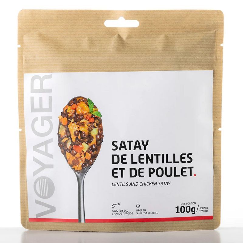 Lentils and Chicken Satay - Plat principal