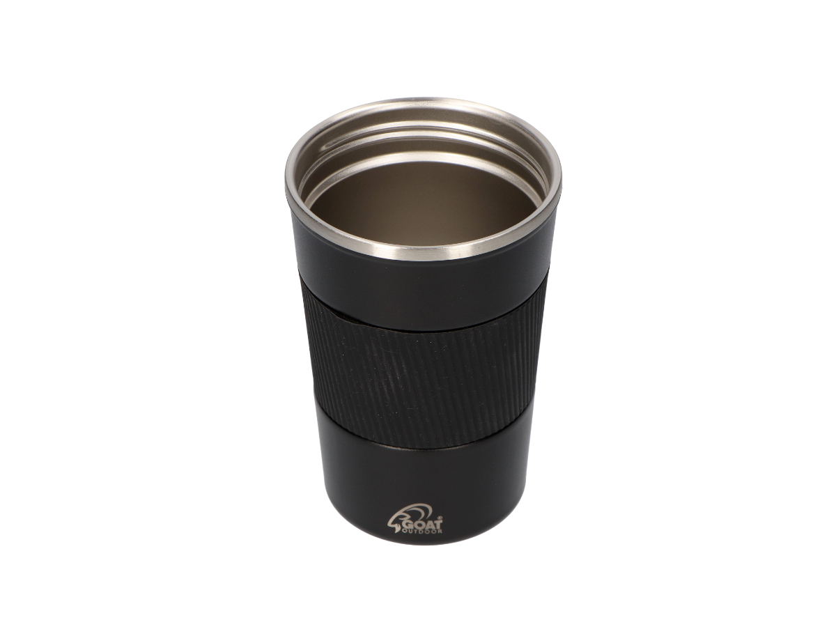 GOAT Outdoor 380 ml RVS Koffiebeker To Go - Black