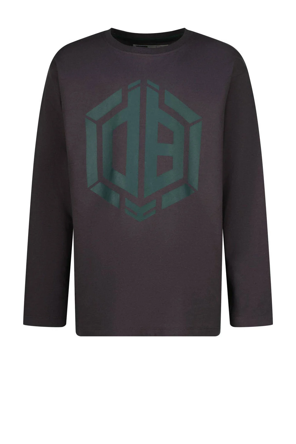 Vingino longsleeve Jamy met logo donkergrijs