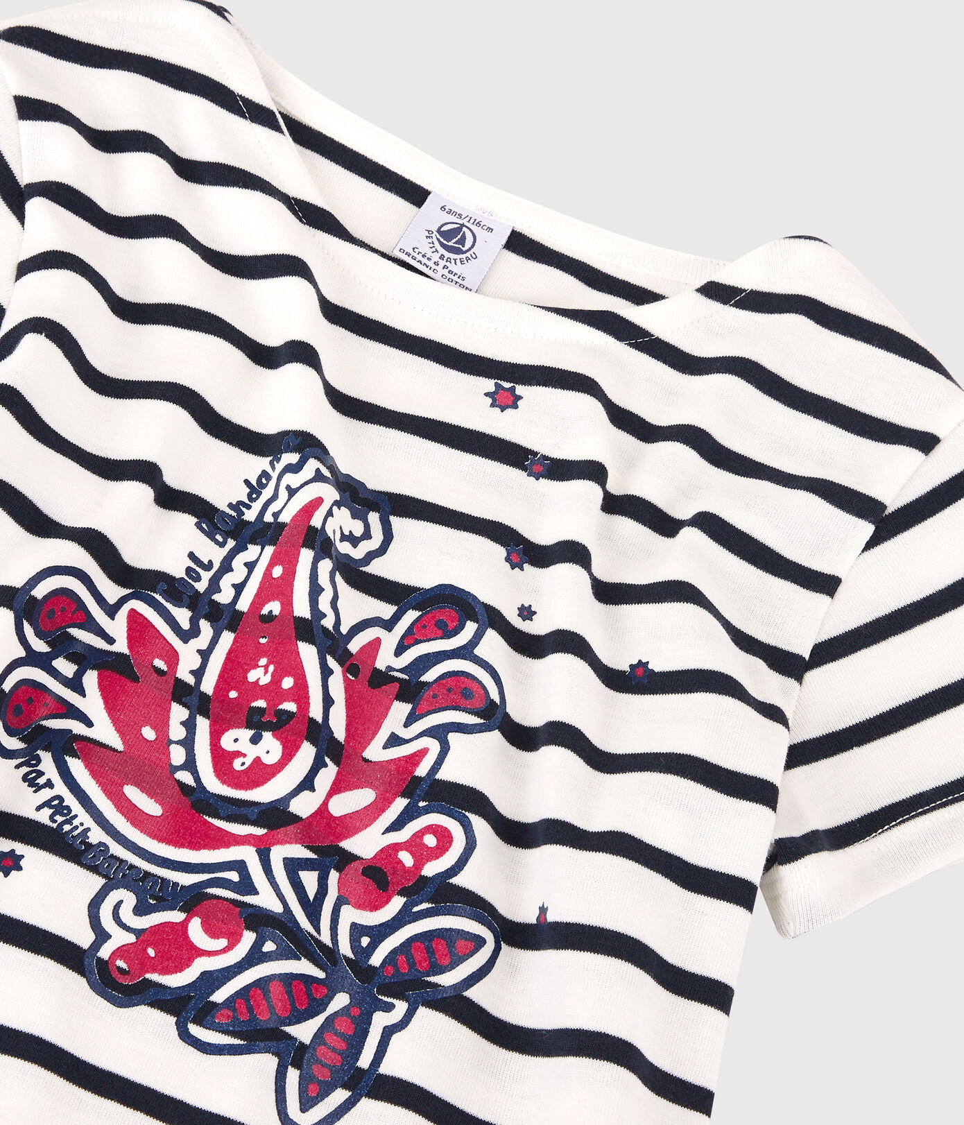 T-shirt manches courtes en coton bio enfant fille