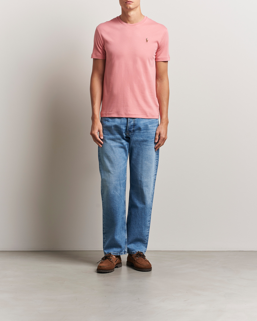 Polo Ralph Lauren Luxury Pima Cotton Crew Neck T-Shirt Desert Rose