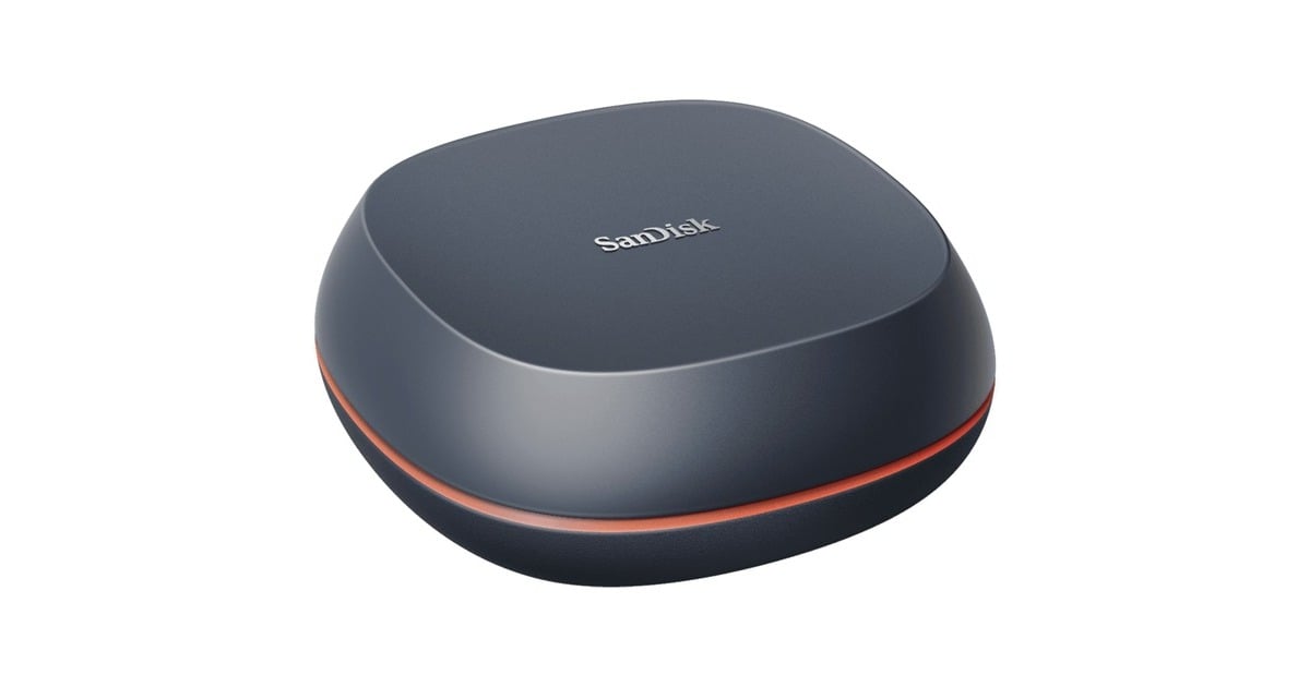 SanDiskDesk Drive - 4TB externe SSD  (Zwart/oranje)
