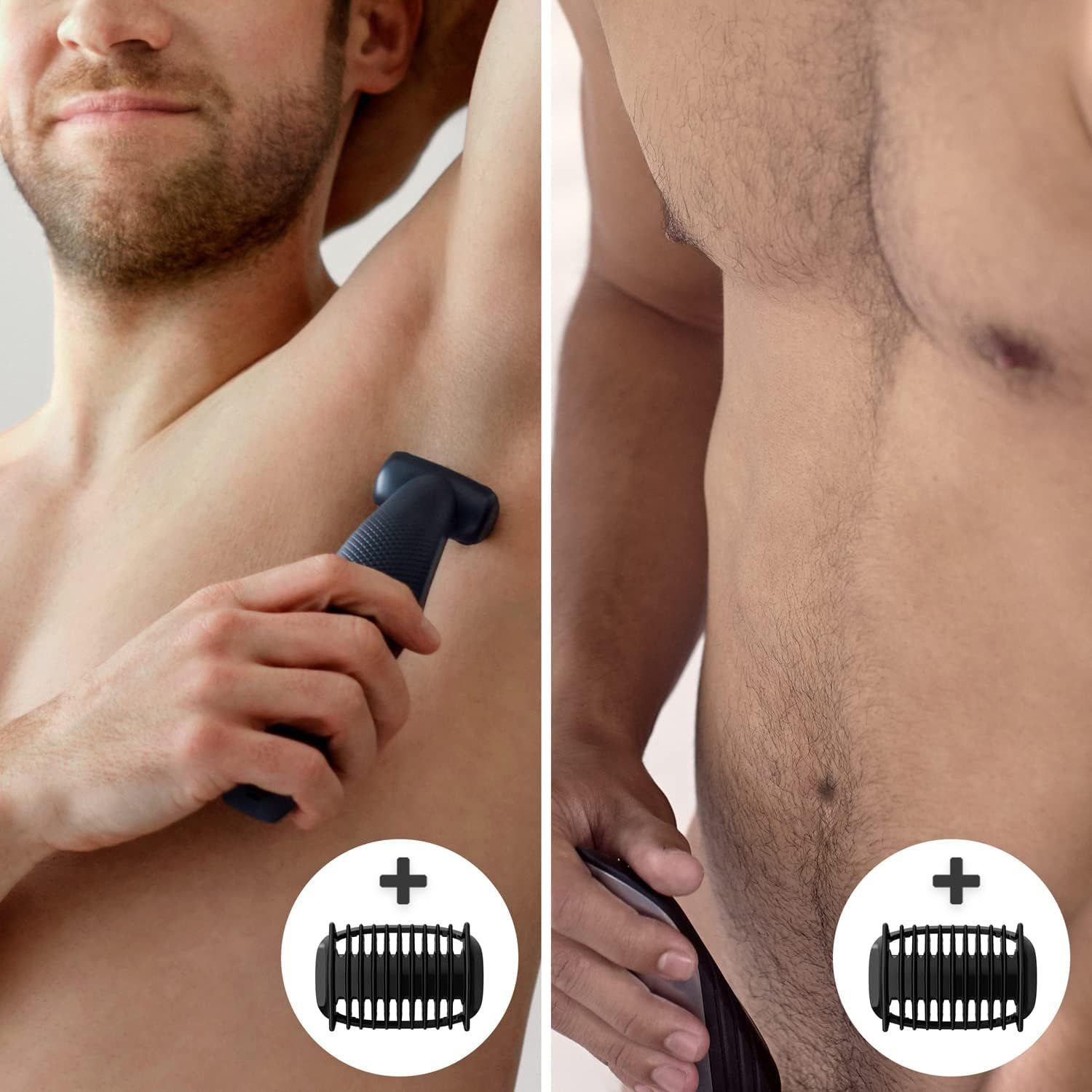 Philips Bodygroom Series 3000 hautfreundlicher Körperrasierer inkl. 3 Kammaufsätze
