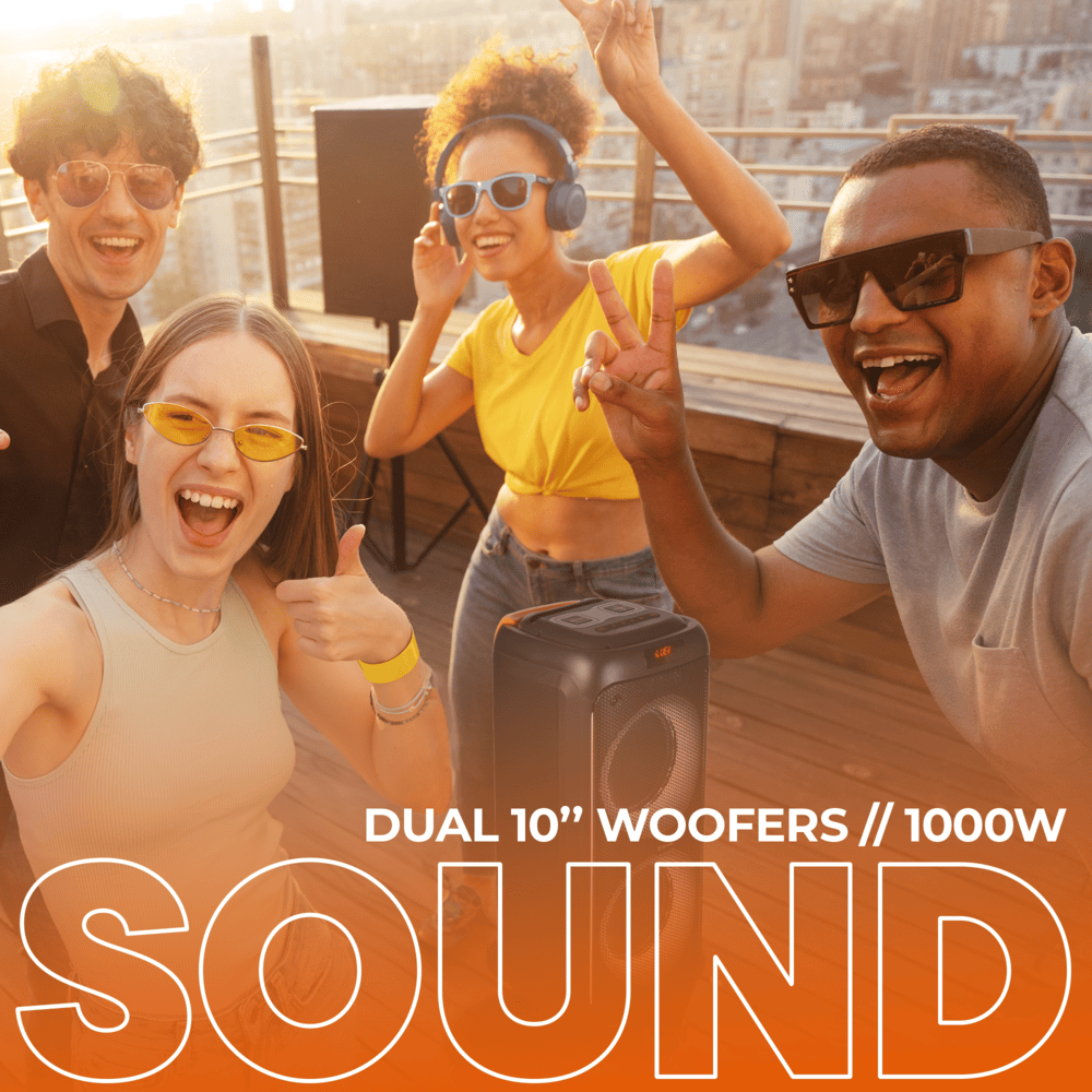 Denver BPS458 Bluetooth partyspeaker met discolichten