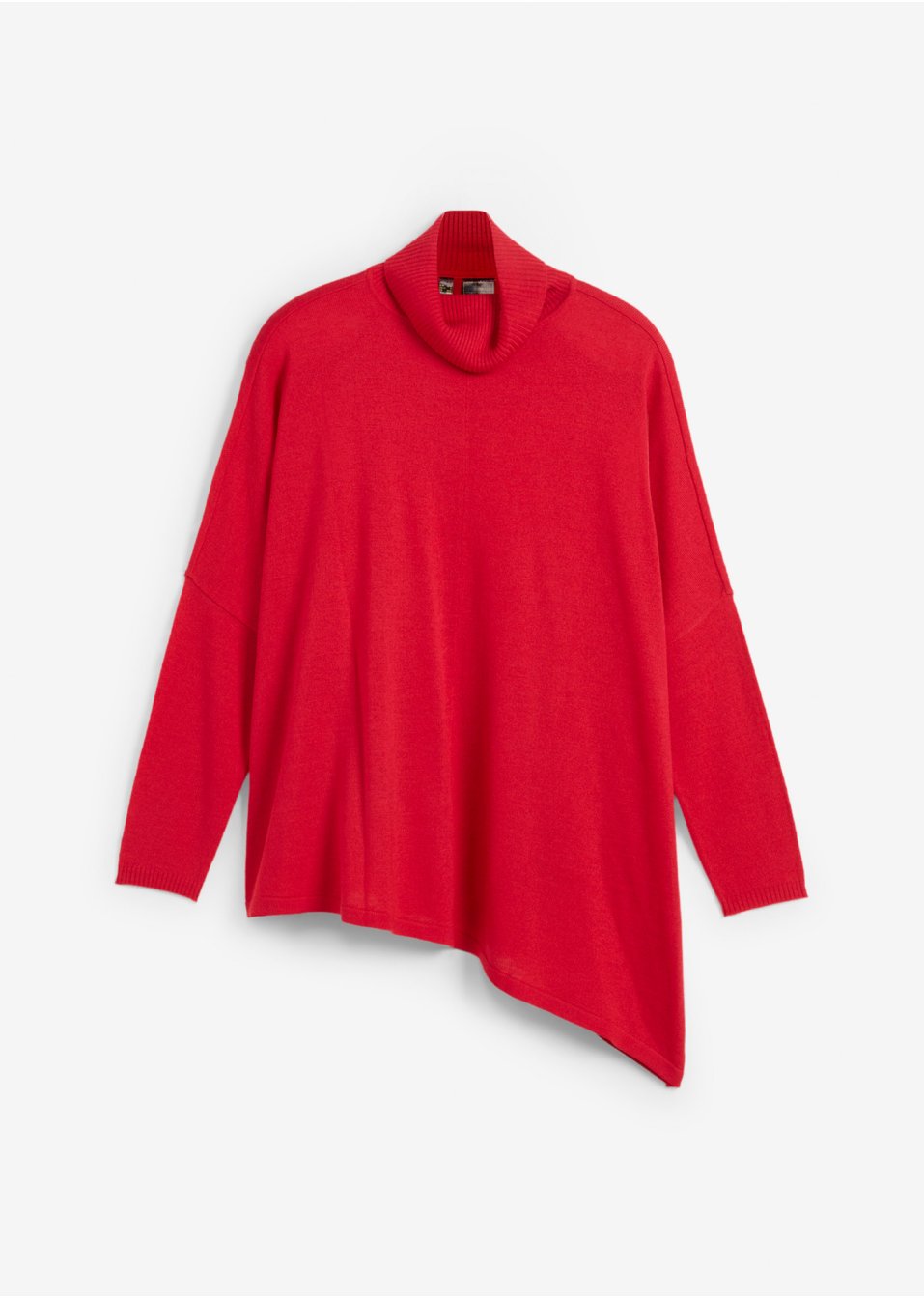 Pull-poncho oversize de coupe asymétrique