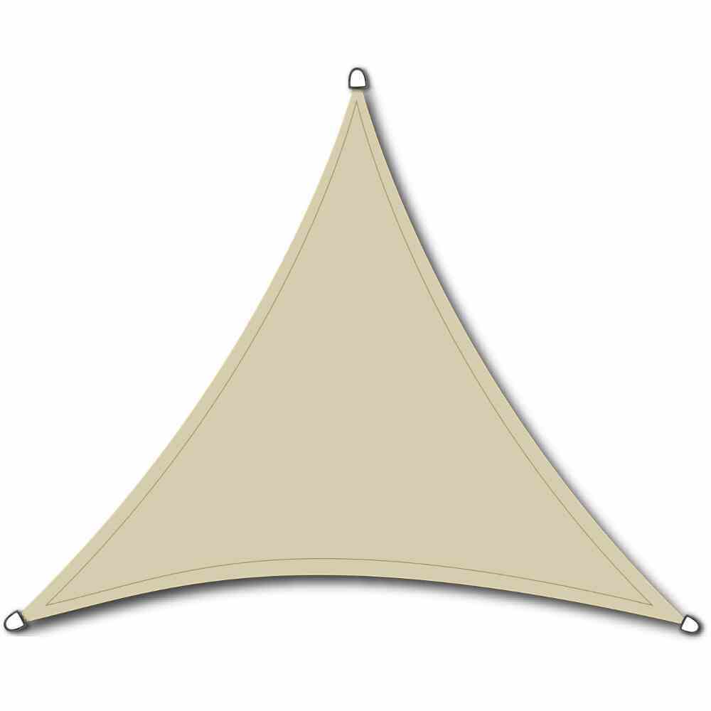 Sonnensegel SOLINO - ecru - 3-eckig - 500 cm