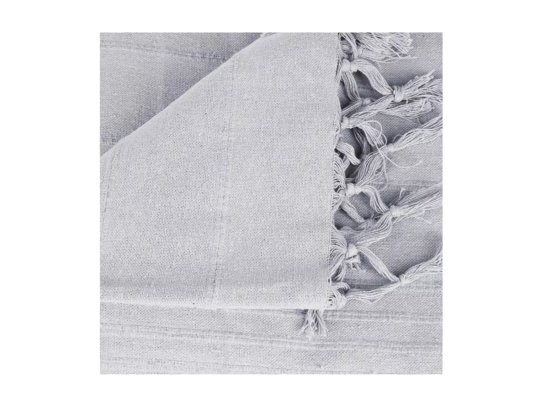 Jeté de lit en Coton Gris clair 230 x 250 cm
