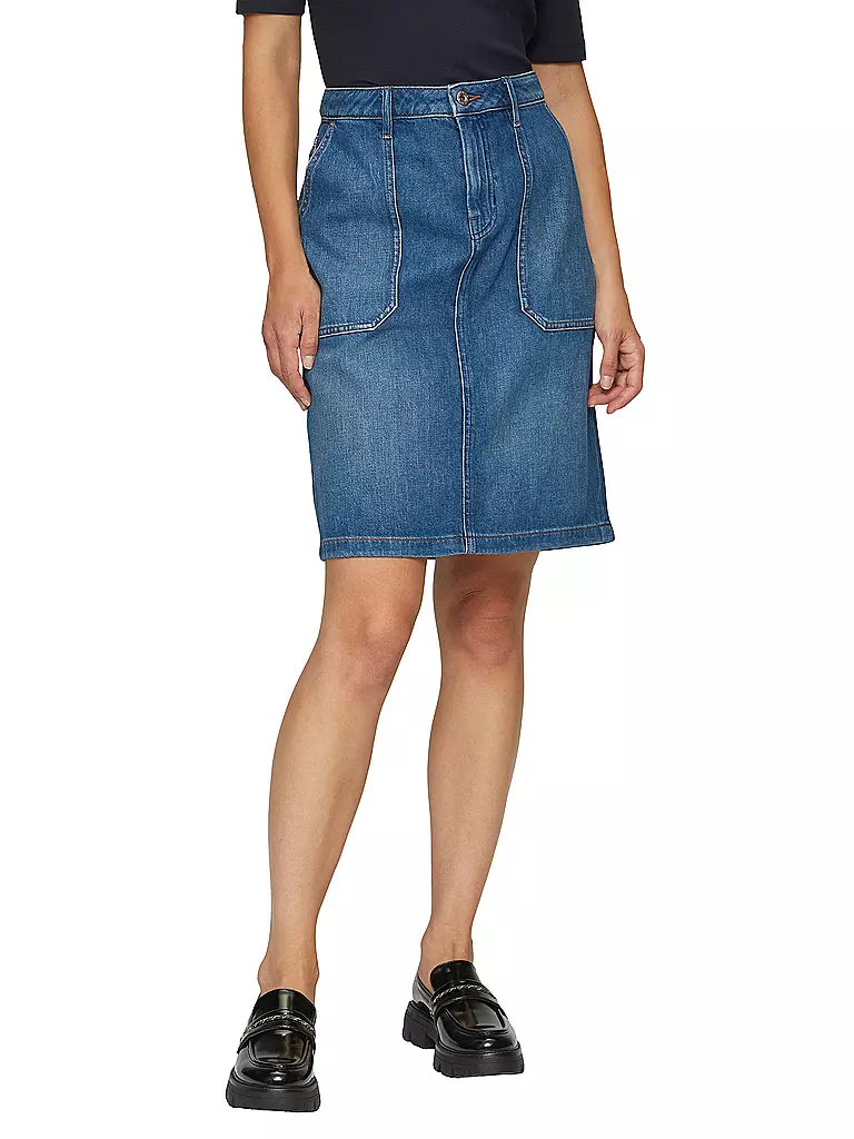 S.OLIVER Jeansrock blau
