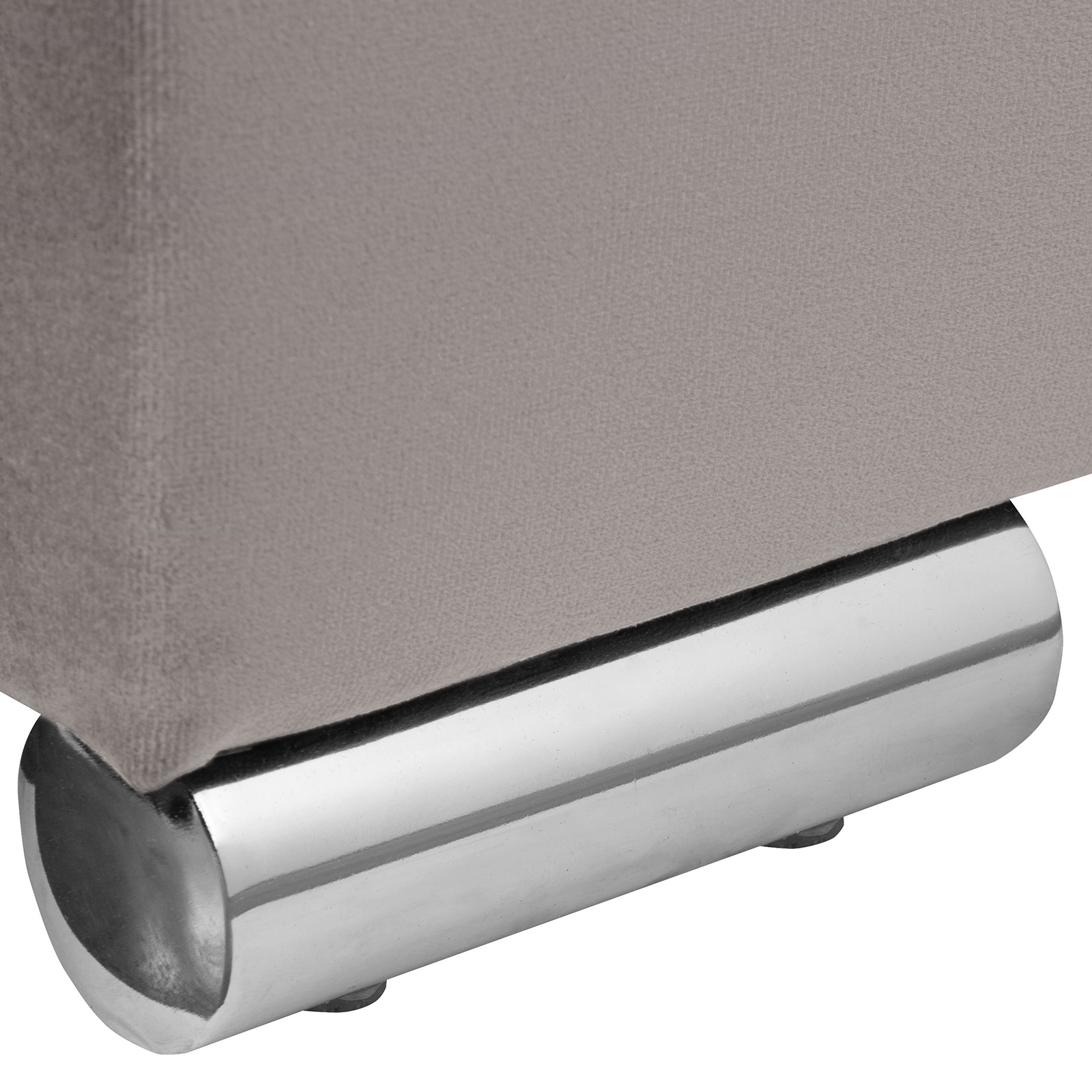 Ecksofa - braun-taupe - mit Liegefunktion - 2 Bettkästen