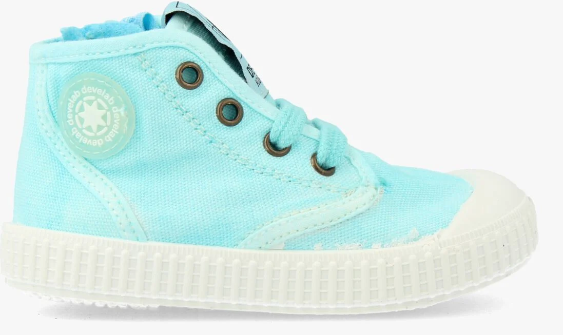 DEVELAB turquoise develab hoge sneaker 44227