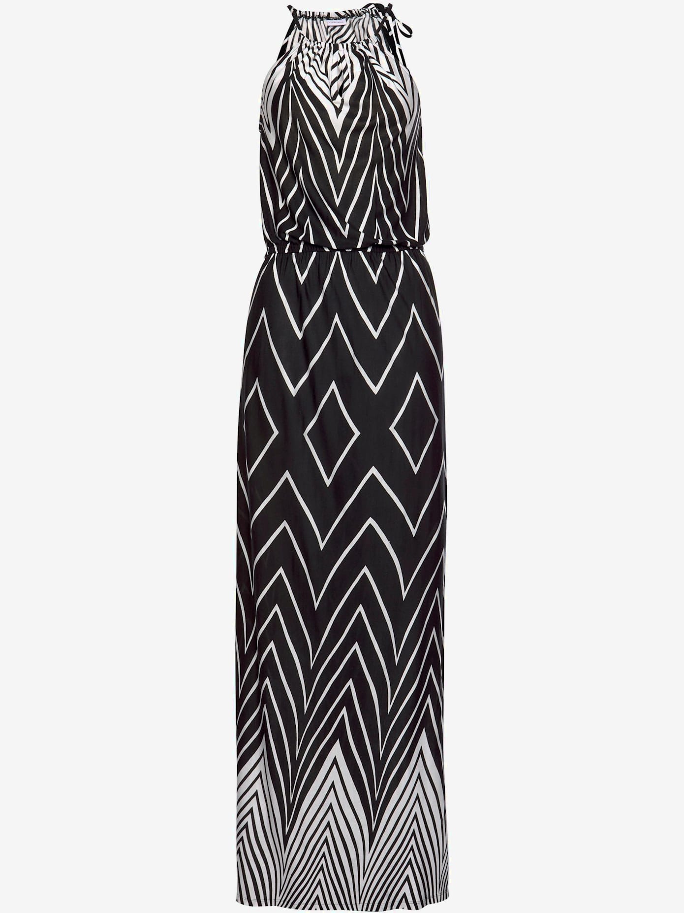 Robe longue imprimé - effet de couleur différent pour chaque pièce