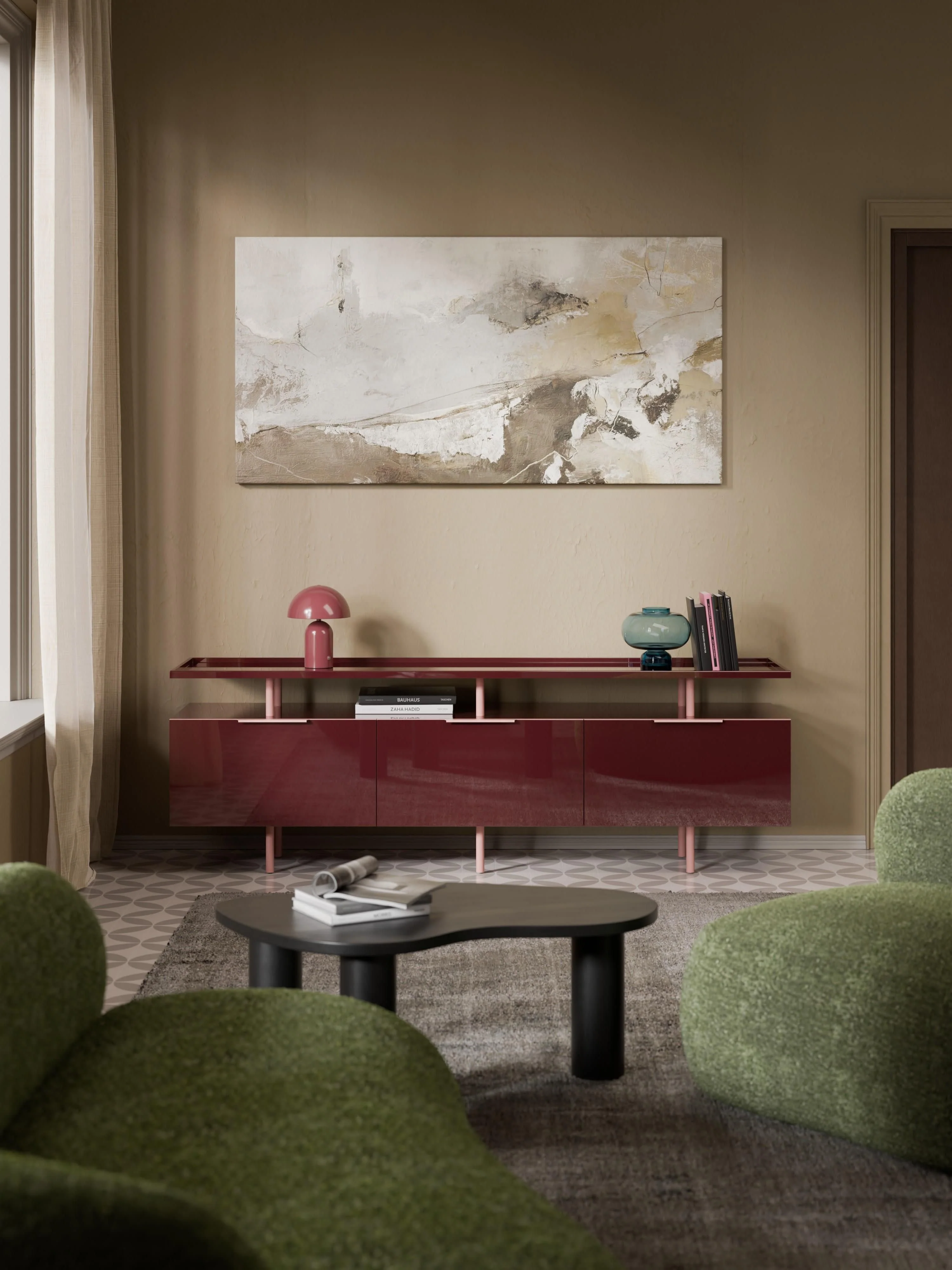 Hoogglans dressoir Lennie
