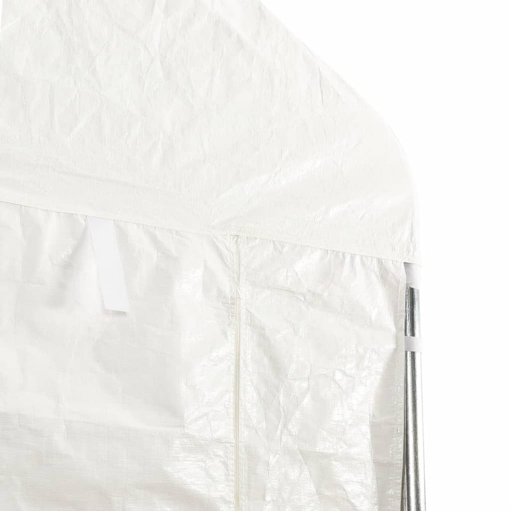 Belvédère avec toit blanc 15,61x5,88x3,75 m polyéthylène