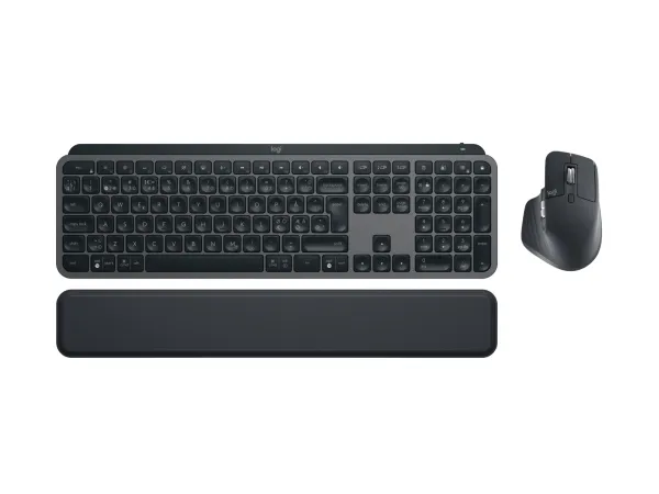 Logitech® | MX Keys S Combo  - Tastatur og mus-sæt - bagbelyst - trådløs - Bluetooth LE - QWERTY - Nordisk layout - Graphite