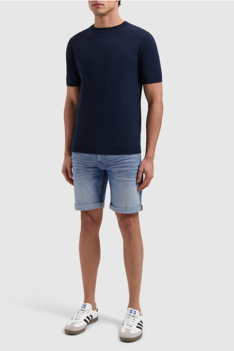 Pure Path blauwe heren t-shirt