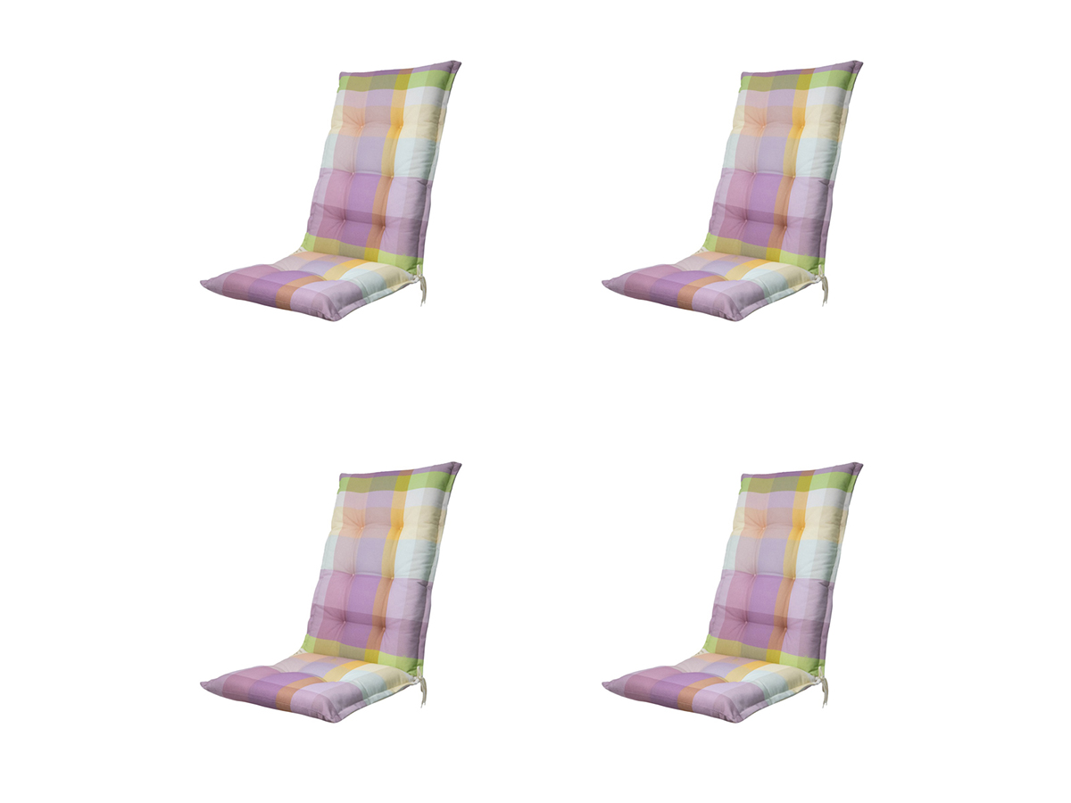 Madison Sya purple Tuinstoelkussen - Set van 4