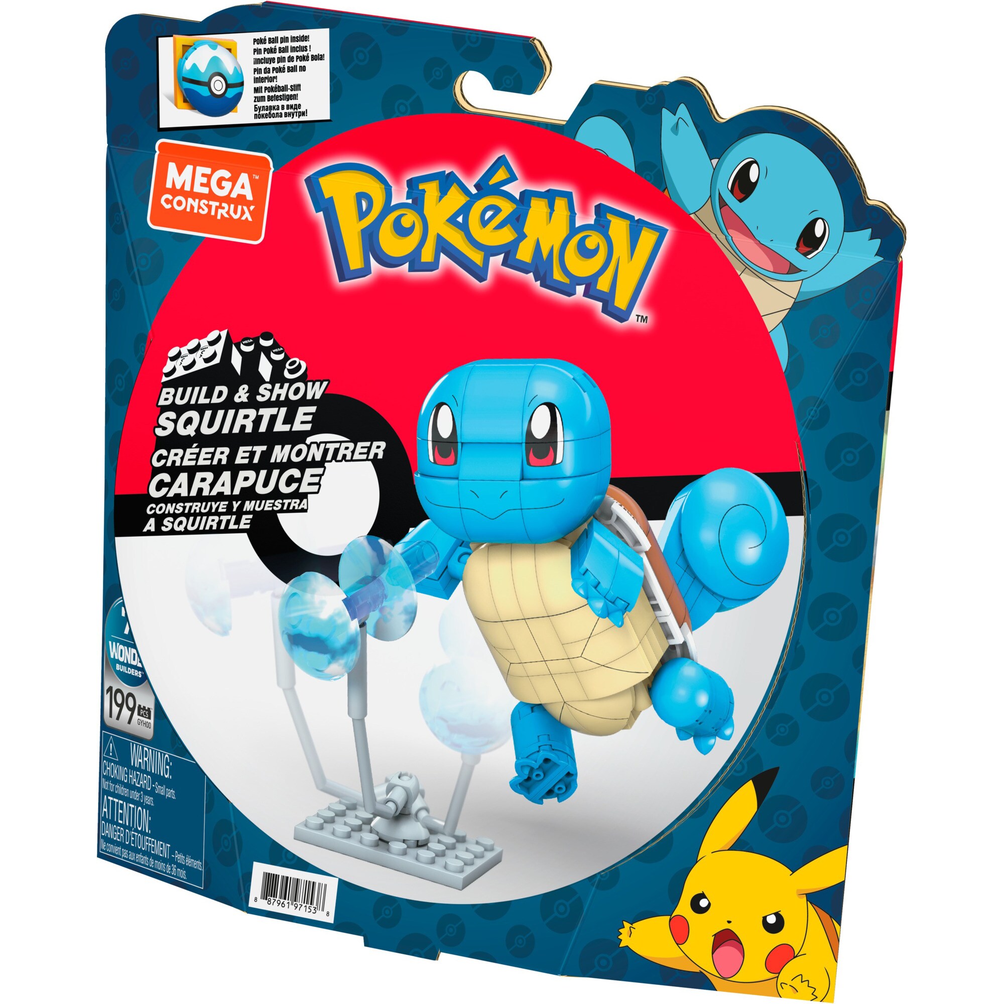Mattel Konstruktionsspielzeug Pokémon Schiggy