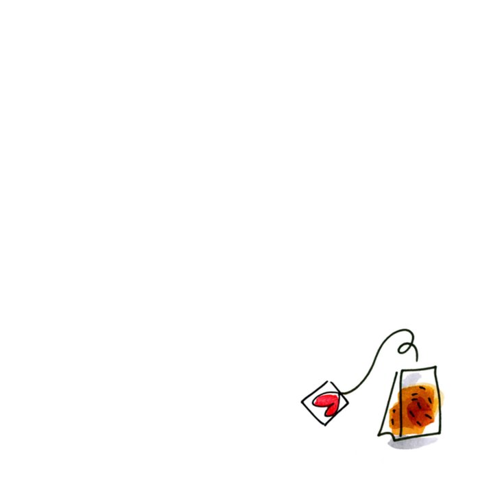 Blond Amsterdam | Bedankkaart | kopje thee
