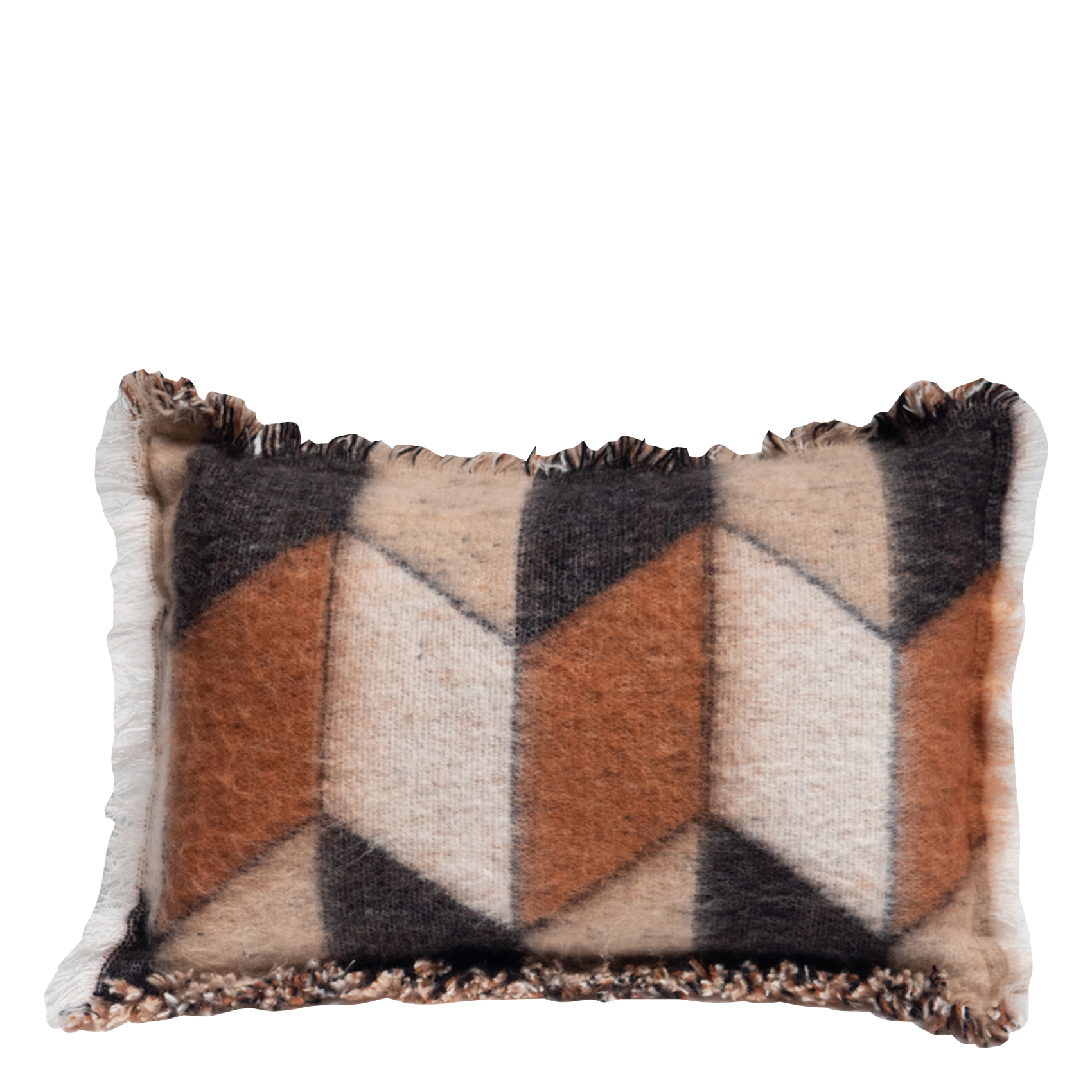 Coussin en laine mélangée | Marron
