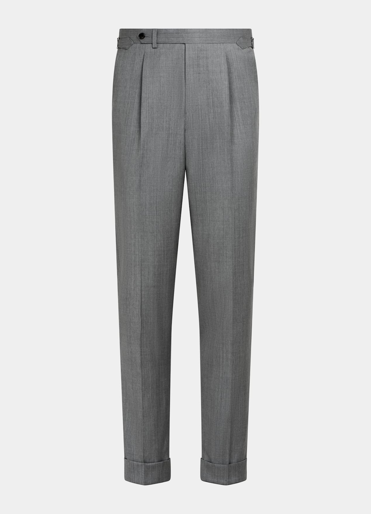 Costume Havana coupe Tailored gris moyen à chevrons