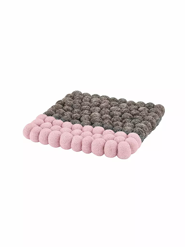 CILIO Untersetzer LANA DUE Wolle Braun-Rosa rosa