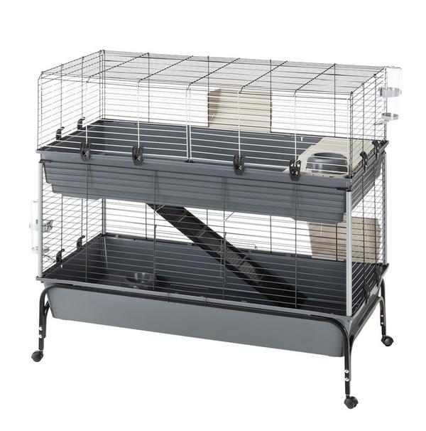 ferplast Nagerheim Rabbit 120 Double, grau,
