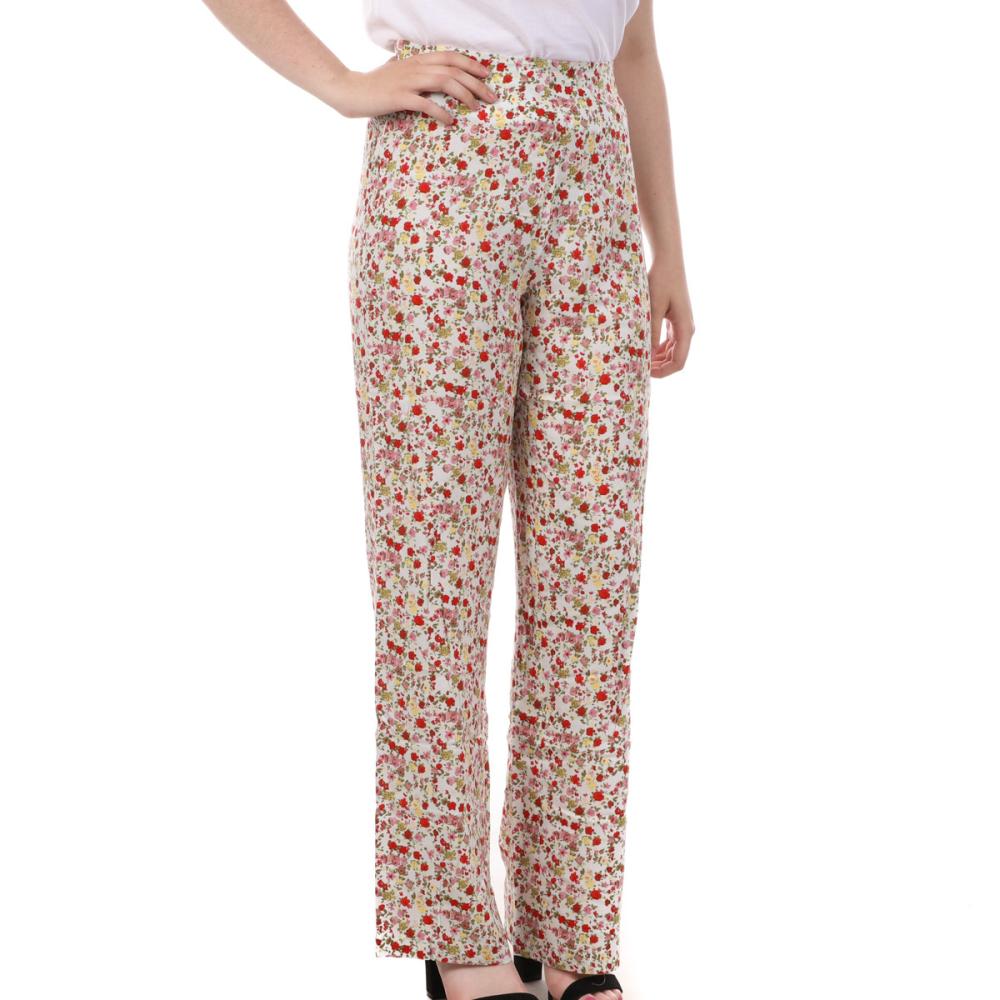 Vero Moda Pantalon Ample Blanc Imprimé Floral Femme Vero Moda Easy