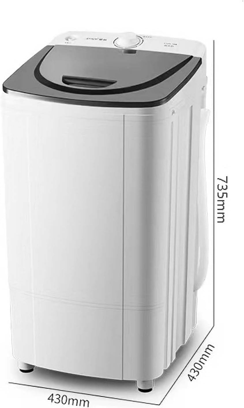 10-kg-Schleuder trockner, Energie- und energiesparende Schleuder, Qualitätsmotor + Blaulicht sterilisation + Edelstahl-Innenzylinder, Timer-Funktion, für Personen mit begrenzt(Color:Kunststofftrommel)